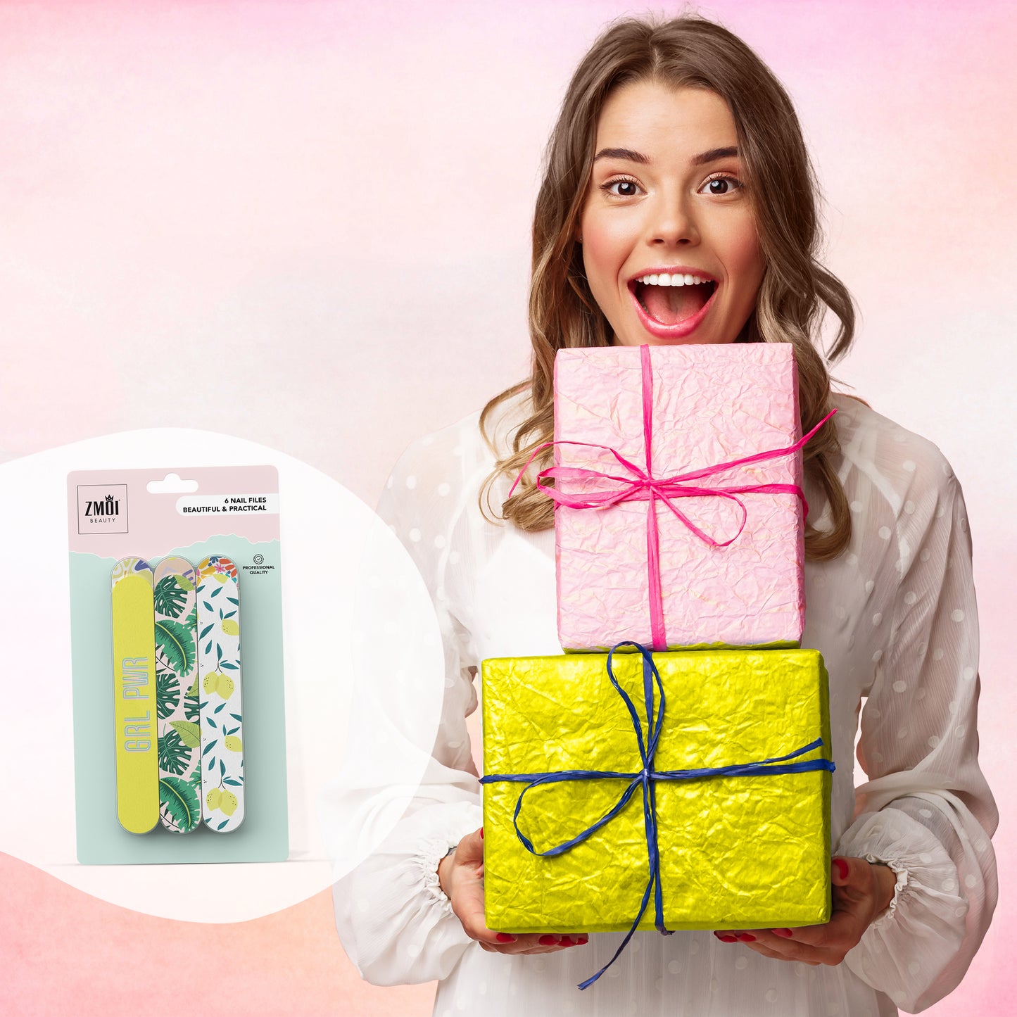 Professional Medium Emery Boards Dual-Sided Nail File