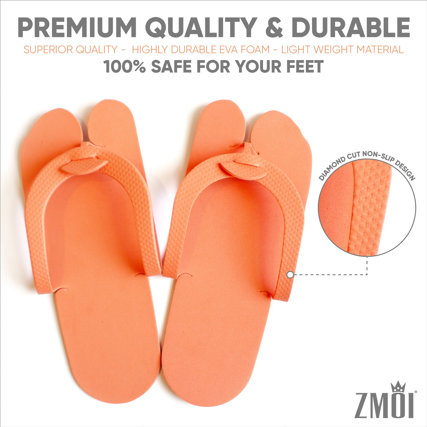 EVA Foam Pedicure Slippers 12 Pairs
