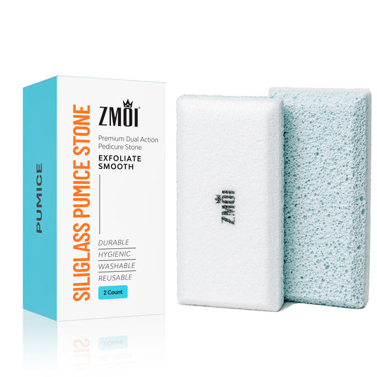 2-in-1 Siliglass Pumice Stone Callus Remover ( Teal color )