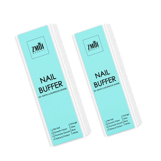Pro Nail Buffer Luxurious Shine Korean 4-Way Nail Buffing Block 2 Pack