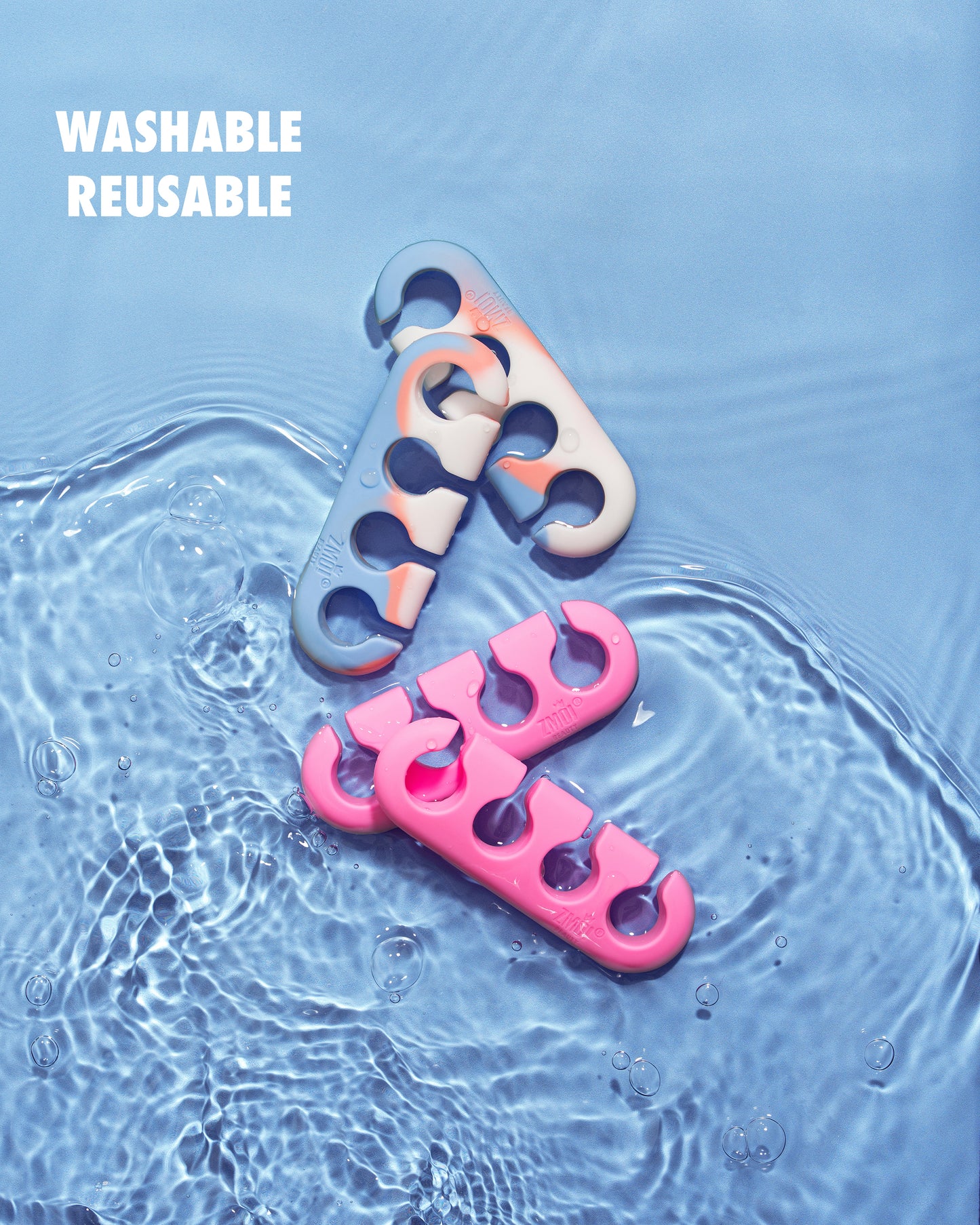 Gel Toe Separators for Women & Men - Soft Silicone Pedicure/Yoga Toe Spacers