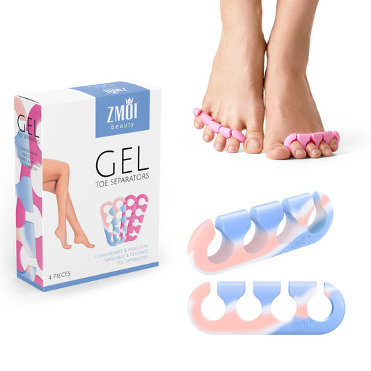 Gel Toe Separators for Women & Men - Soft Silicone Pedicure/Yoga Toe Spacers