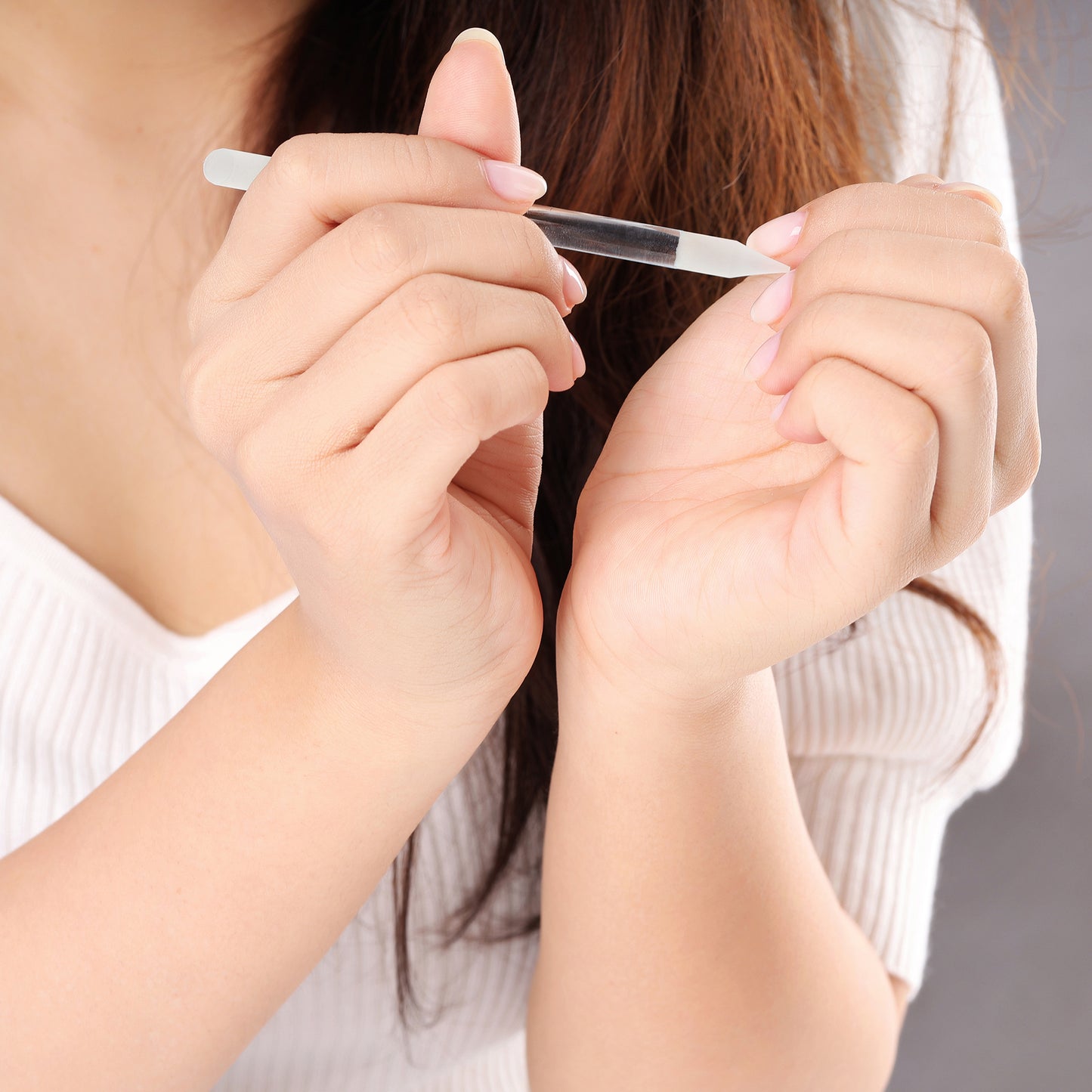 Glass Dual Ended Nail Cuticle Pusher