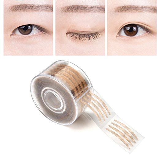 ZMOI 300 Pairs Adhesive Invisible Fiber Double Eyelid Tape