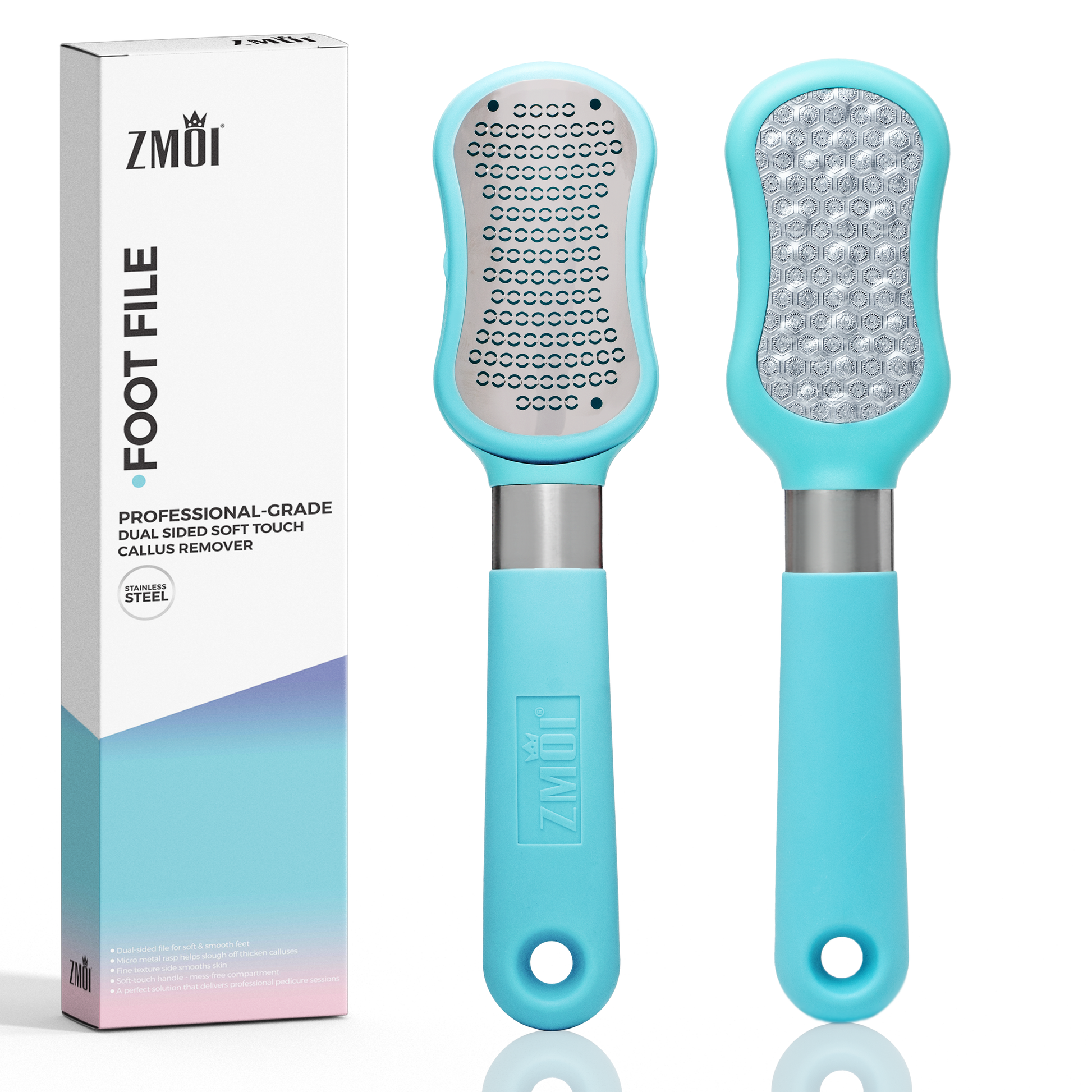 Premium Foot File 2 in 1 Callus Remover for Feet with Dead Skin Storage